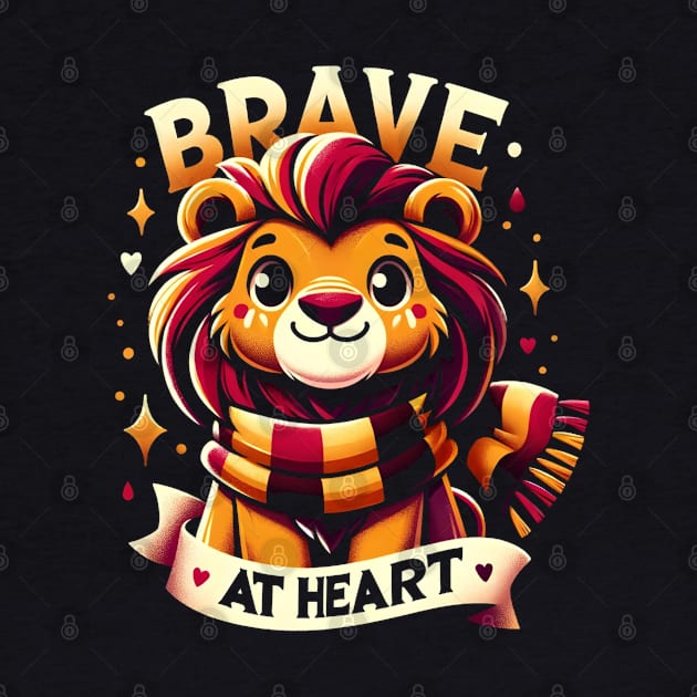 Brave at Heart - Cute Lion - Fantasy by Fenay-Designs